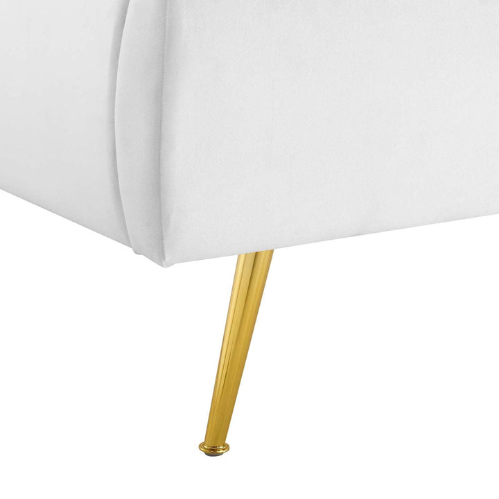 Aveline Queen Wingback Platform Bed - White Denmark Home