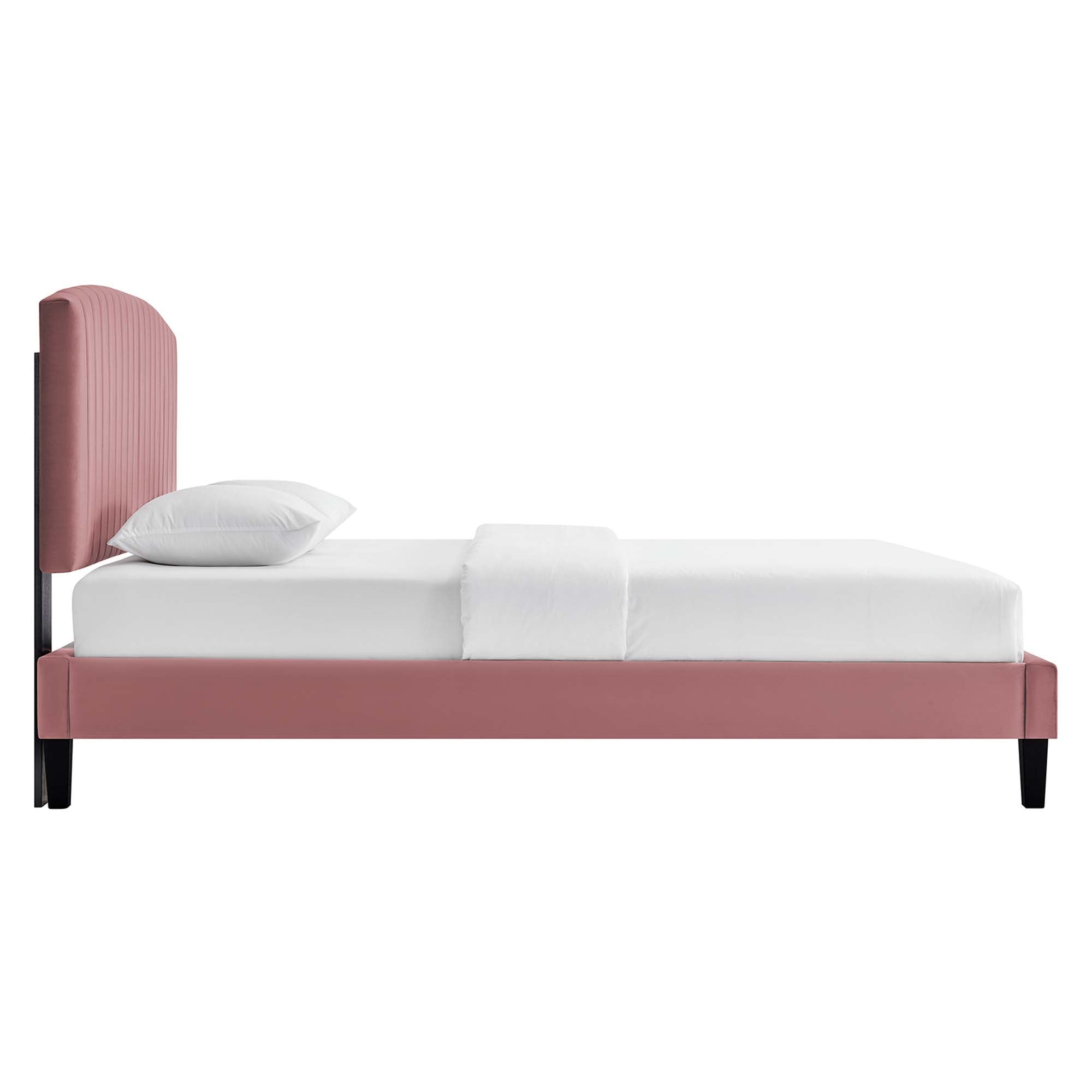 Valois Queen Platform Bed – Dusty Rose Denmark Home