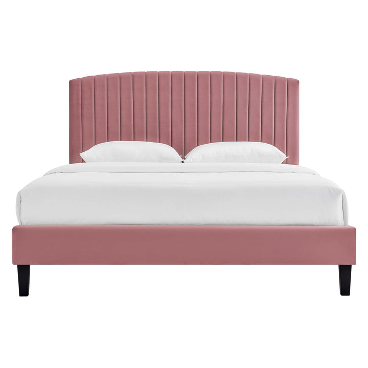 Valois Queen Platform Bed – Dusty Rose Denmark Home