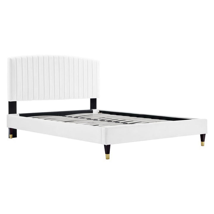 Valois Queen Platform Bed – White Denmark Home