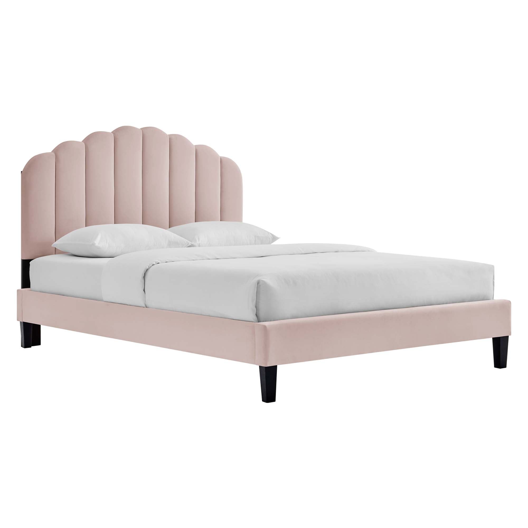 Elise Queen Platform Bed - Dusty Rose (Copy) Denmark Home