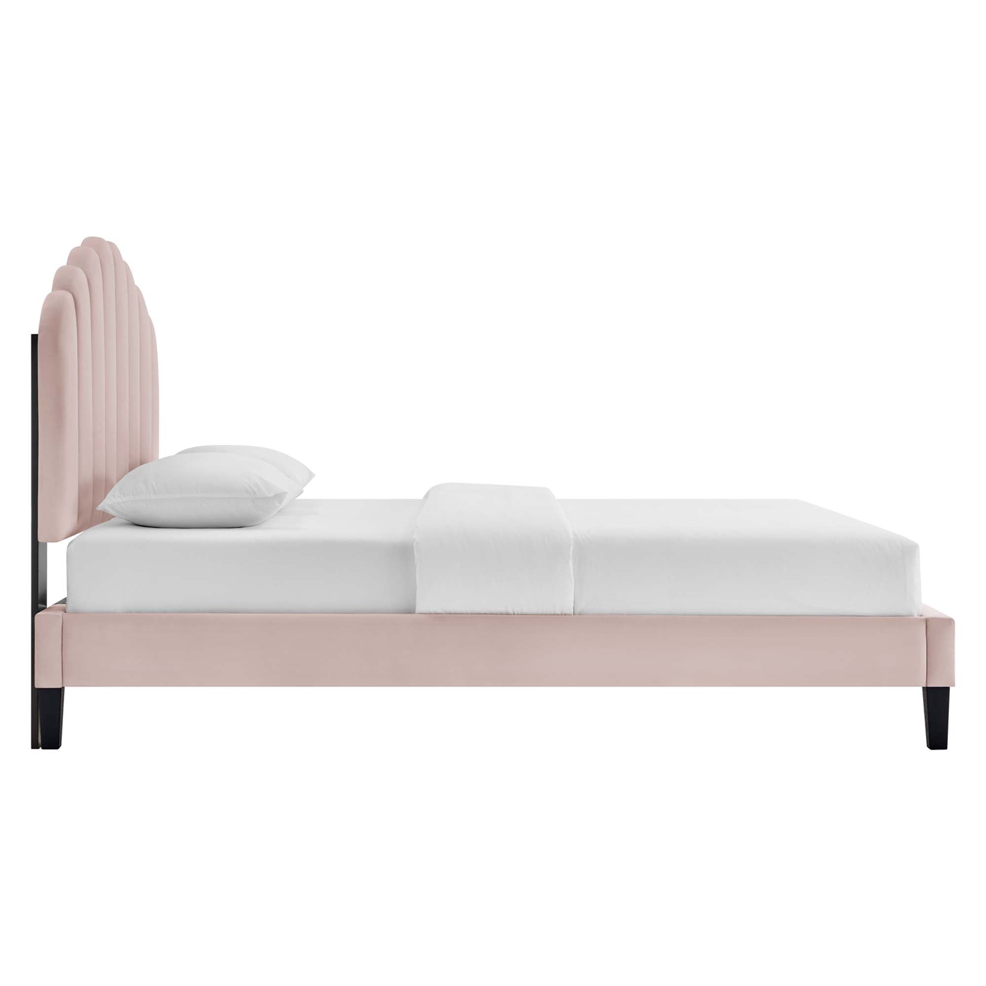 Elise Twin Platform Bed - Pink Denmark Home