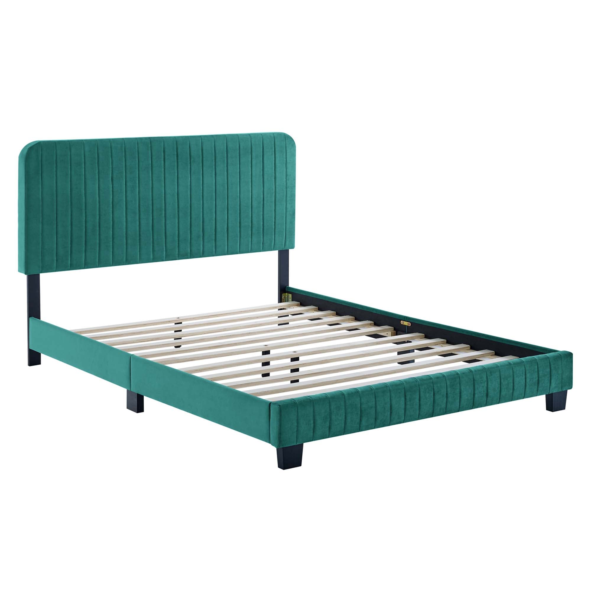 Yiva Full Platform Bed  - Teal Denmark Home