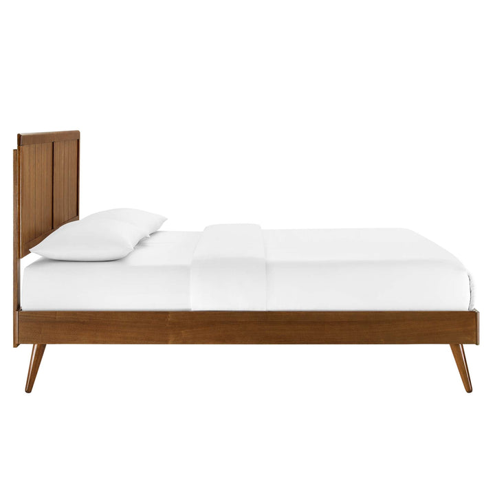 Hale Queen Platform Bed - Walnut Denmark Home
