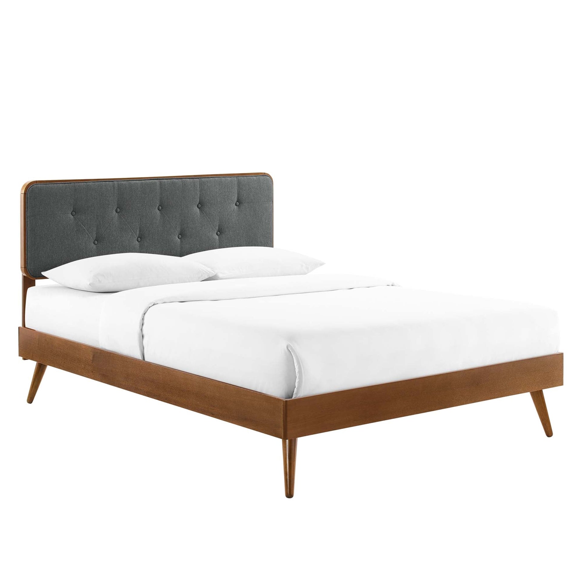 Alva Queen Platform Bed - Walnut Charcoal (Copy) Denmark Home