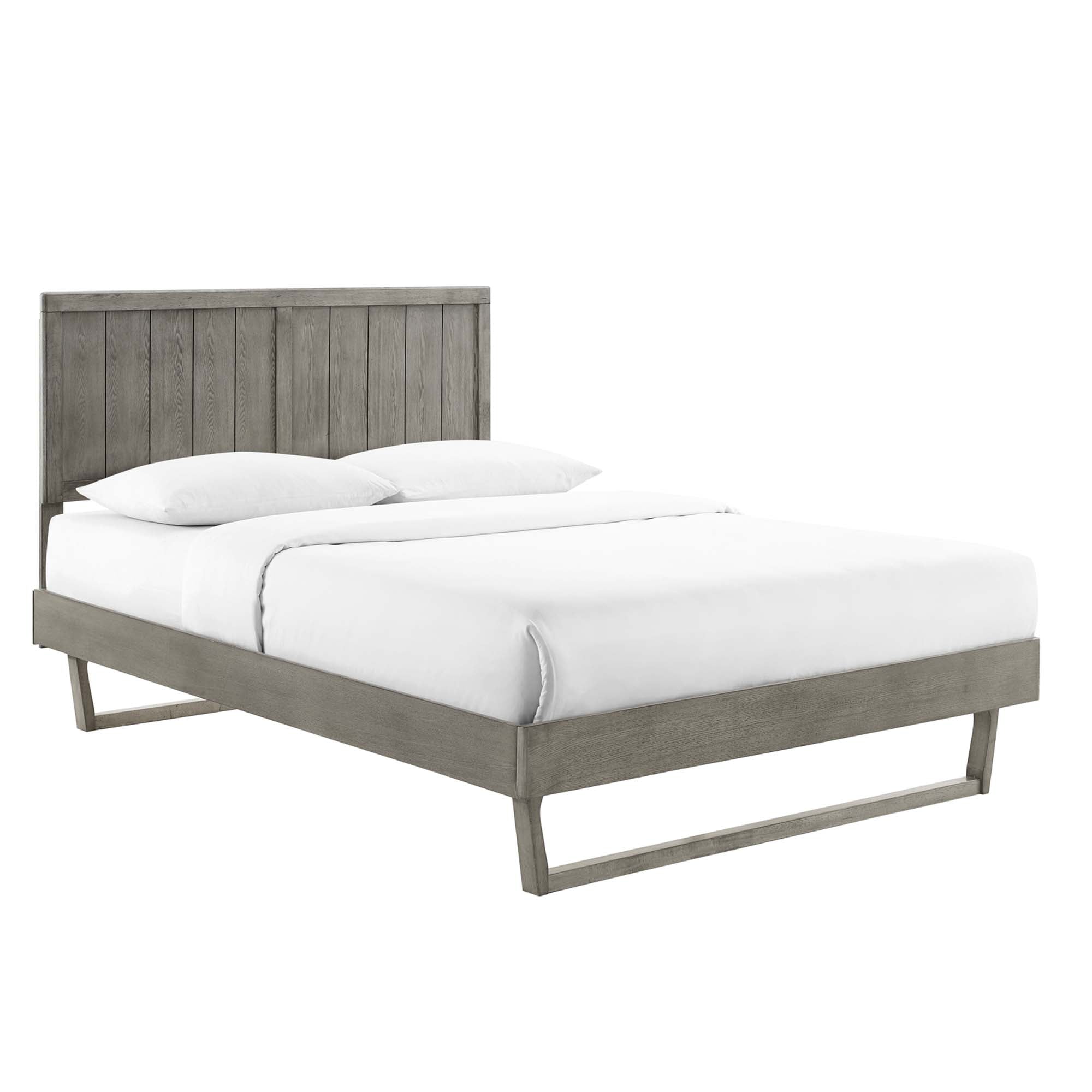 Hale Full Platform Bed – Gray Denmark Home