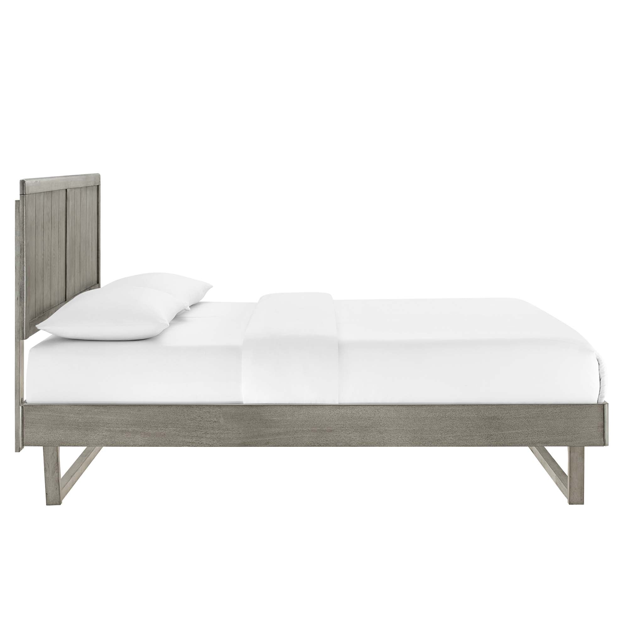 Hale Full Platform Bed – Gray Denmark Home