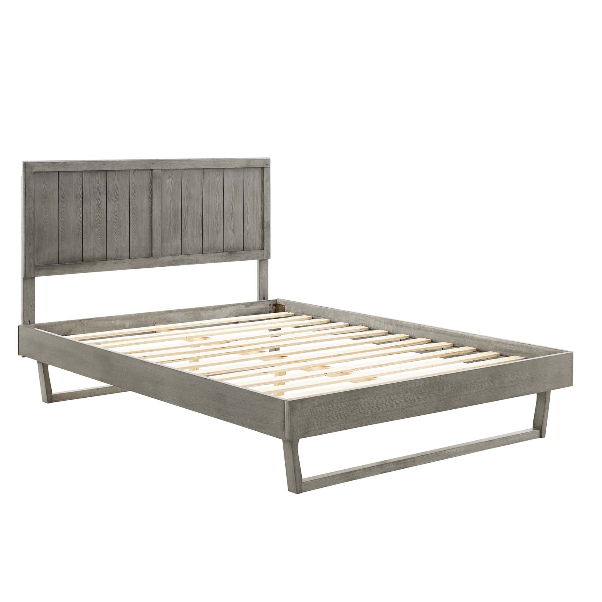 Hale King Platform Bed – Gray Denmark Home