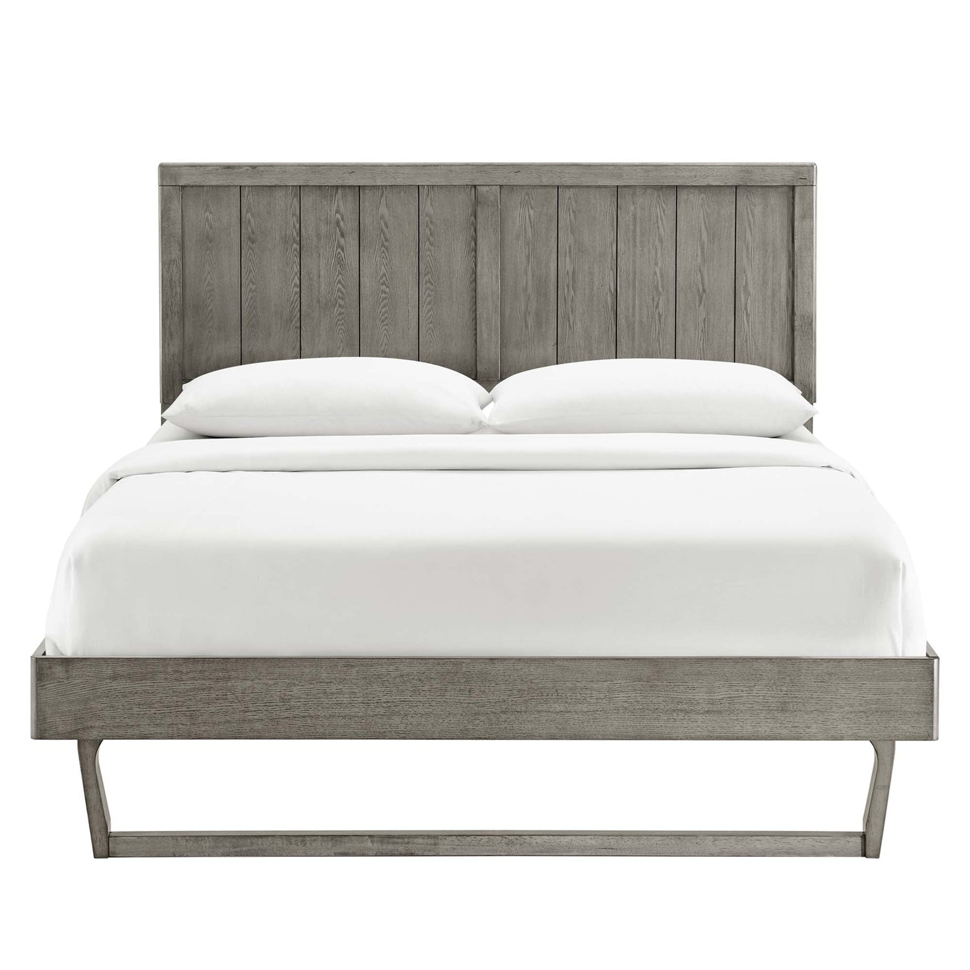 Hale King Platform Bed – Gray Denmark Home