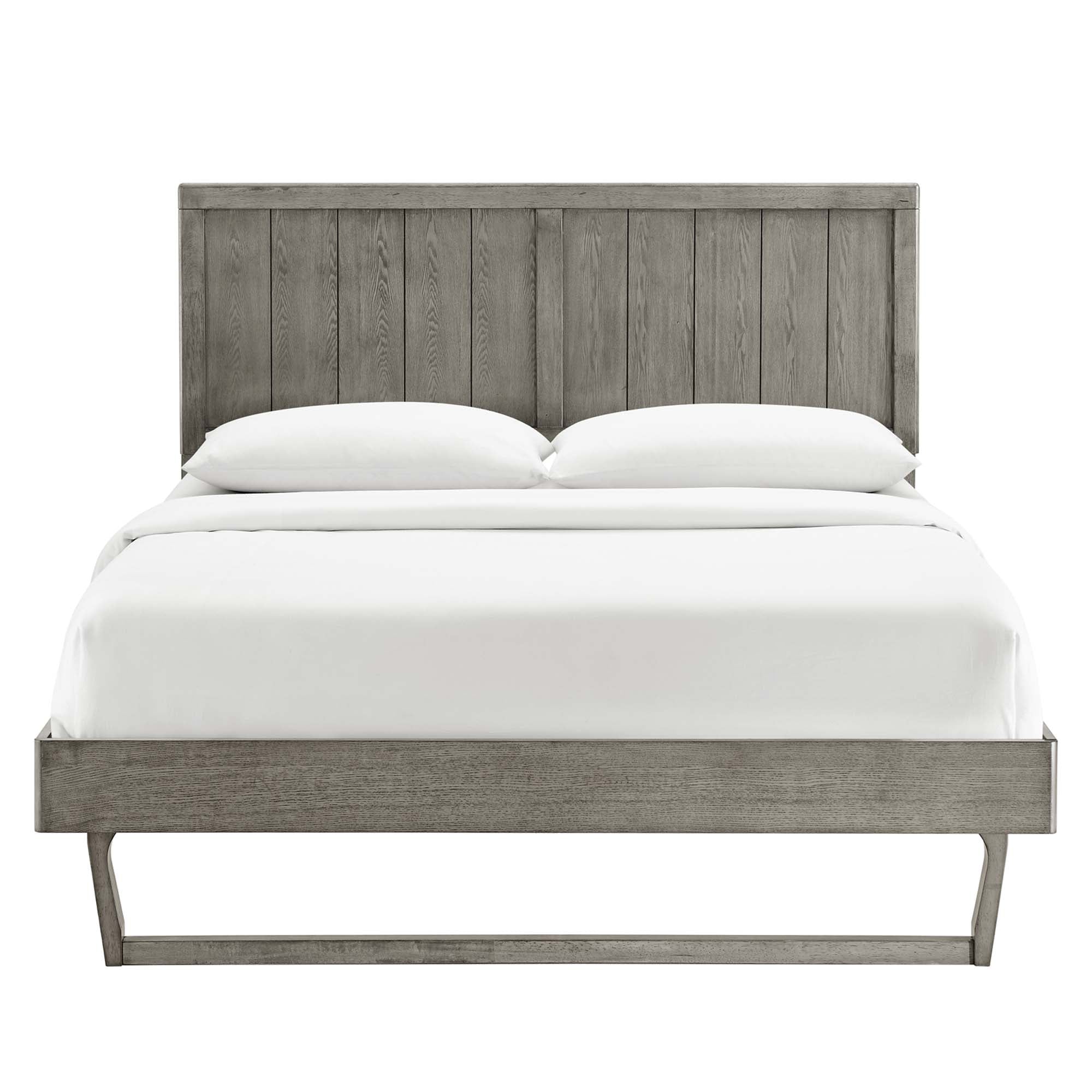 Hale King Platform Bed – Gray Denmark Home