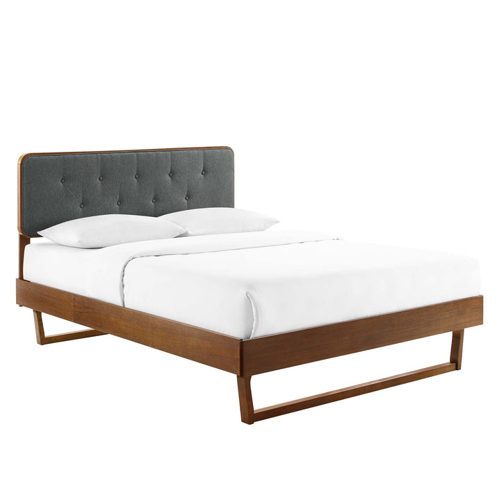 Alva Twin Platform Bed - Walnut Beige (Copy) Denmark Home