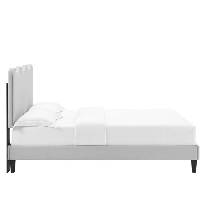 Ona Twin Platform Bed - Light Gray Denmark Home