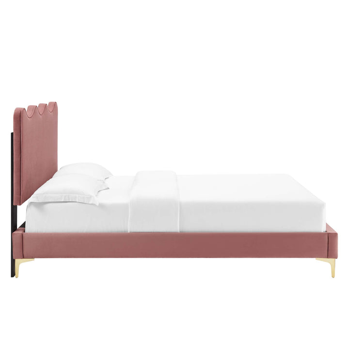 Ona Queen Platform Bed - Dusty Rose Denmark Home