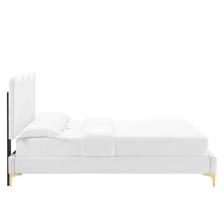 Ona Queen Platform Bed - White Denmark Home