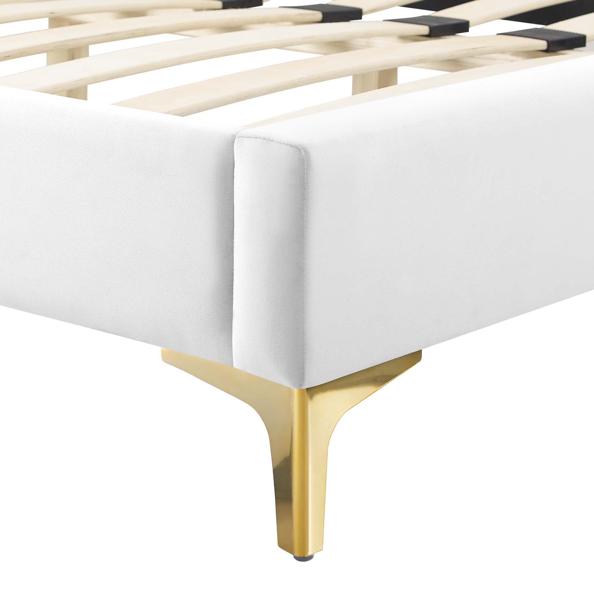 Ona Queen Platform Bed - White Denmark Home