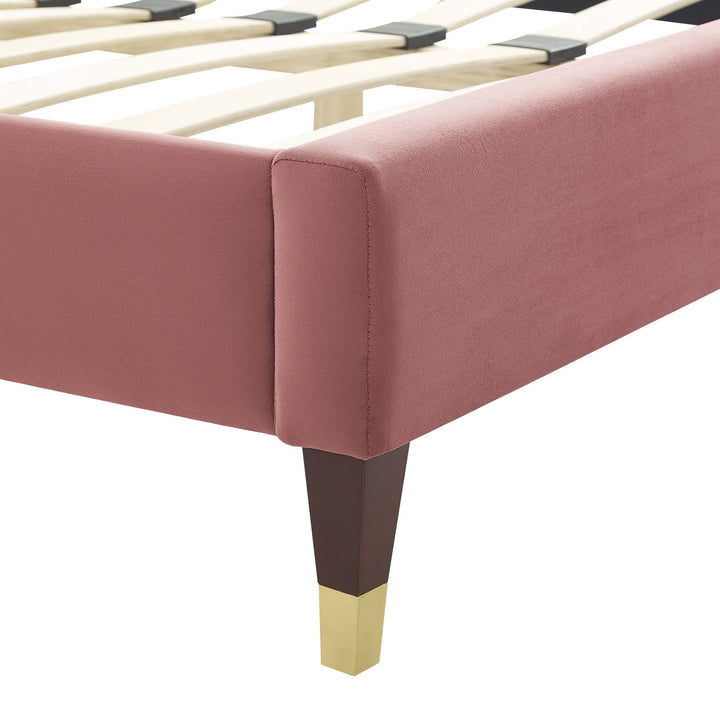Ona Queen Platform Bed - Dusty Rose Denmark Home