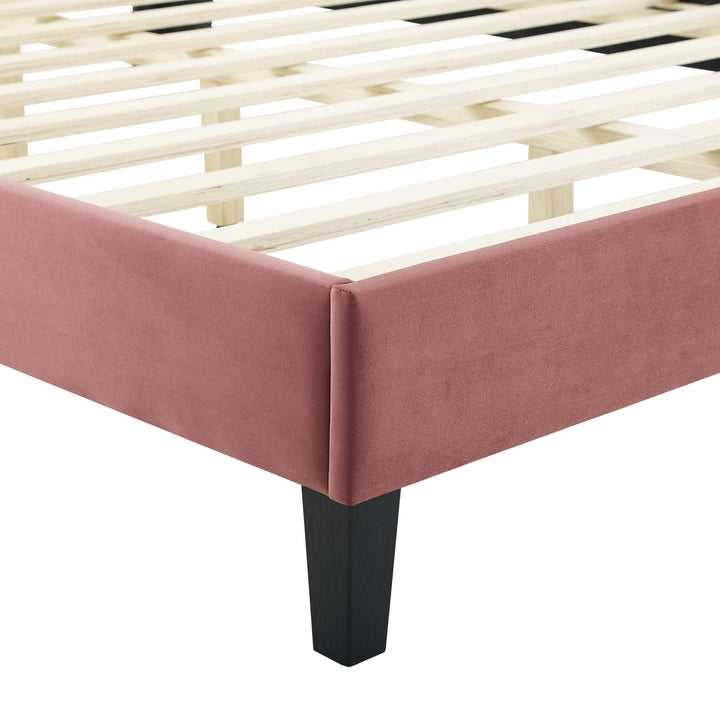 Ona Queen Platform Bed - Dusty Rose Denmark Home