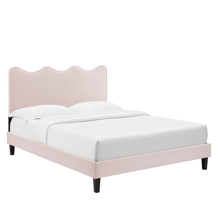 Ona Queen Platform Bed - Pink Denmark Home