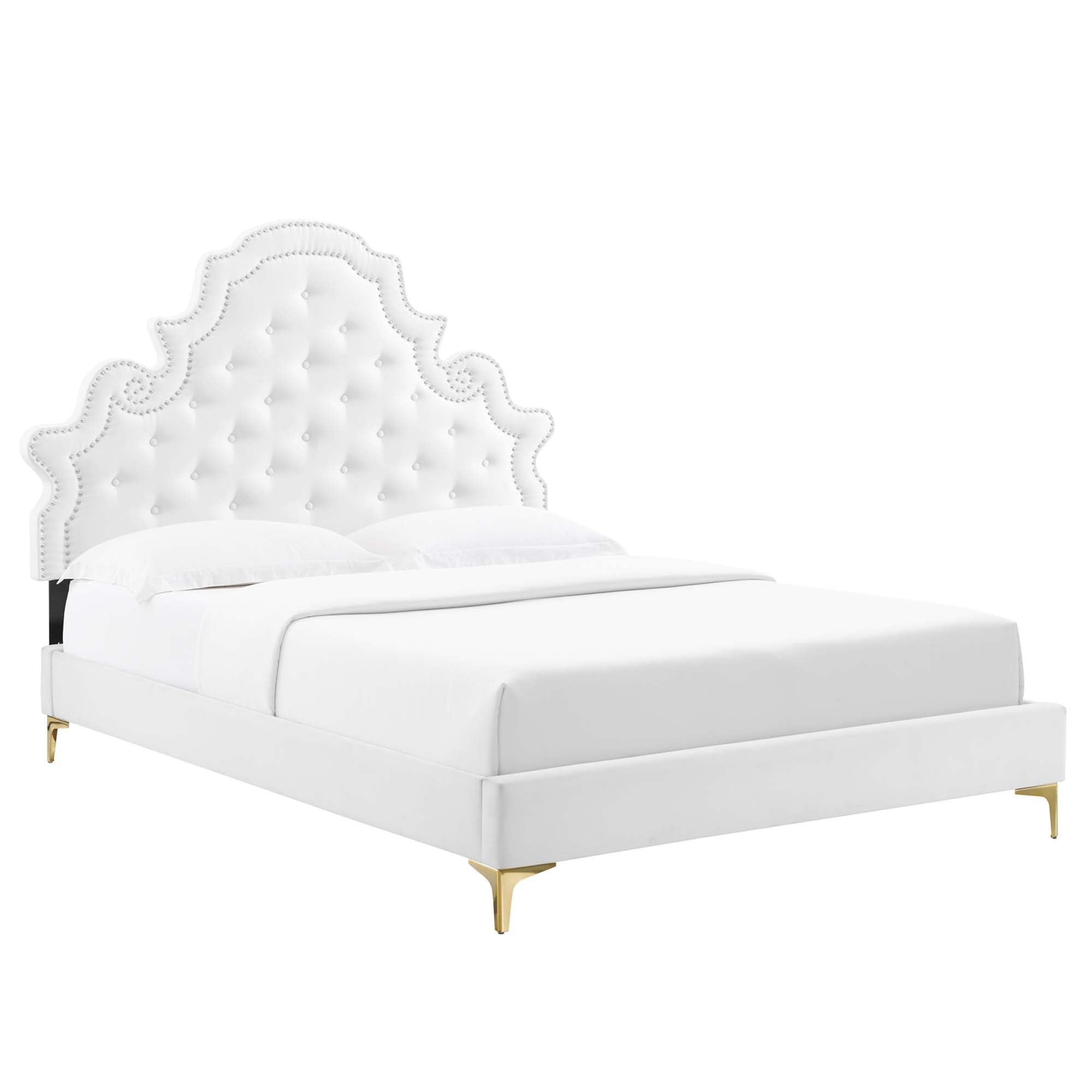 Saga Queen Platform Bed - Pink (Copy) Denmark Home