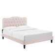 Elsen Queen Platform Bed – Pink Denmark Home