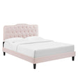 Elsen Queen Platform Bed – Pink Denmark Home