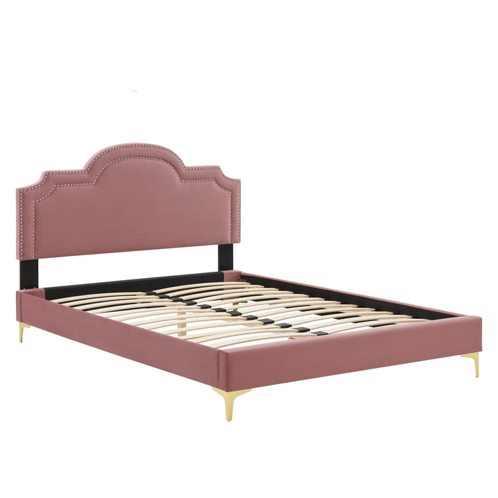 Vilde King Platform Bed - Dusty Rose Denmark Home