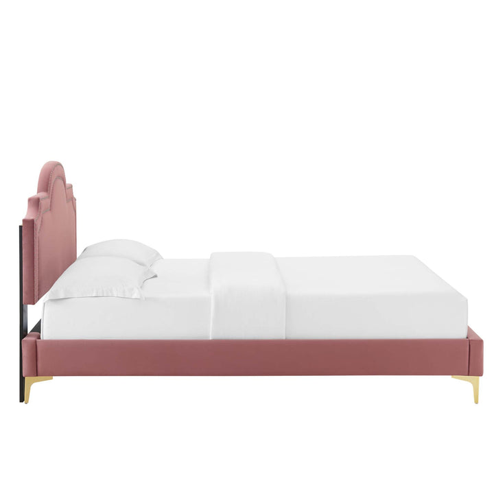 Vilde King Platform Bed - Dusty Rose Denmark Home