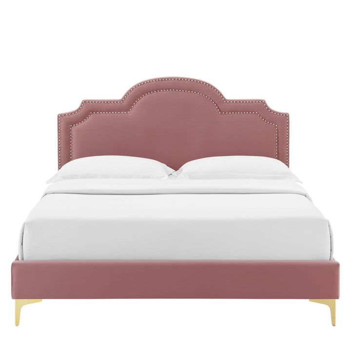 Vilde King Platform Bed - Dusty Rose Denmark Home