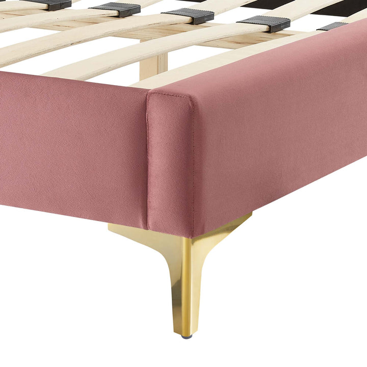 Vilde King Platform Bed - Dusty Rose Denmark Home