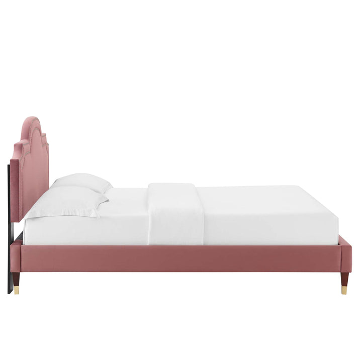 Vilde King Platform Bed - Dusty Rose Denmark Home