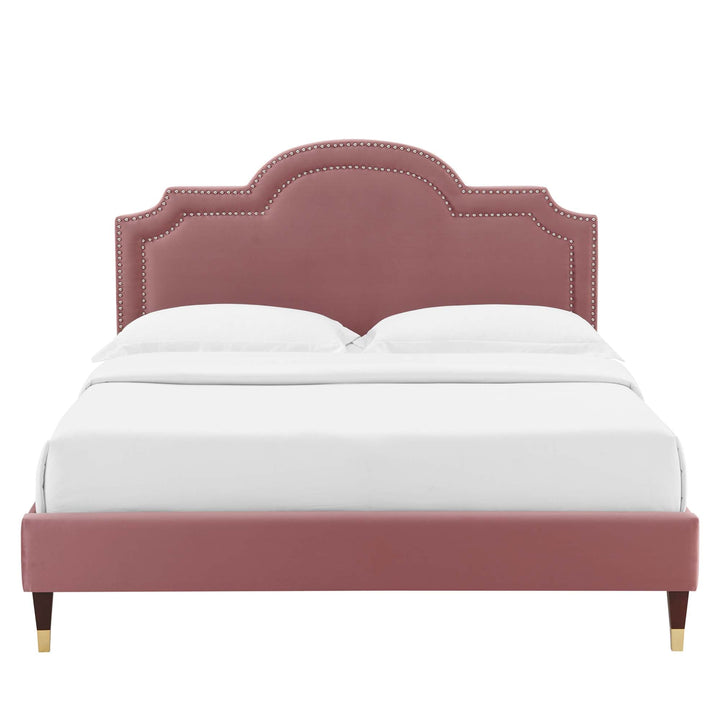 Vilde King Platform Bed - Dusty Rose Denmark Home