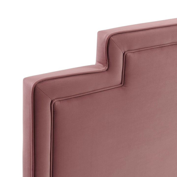 Valenza Performance Velvet King Platform Bed - Denmark Home