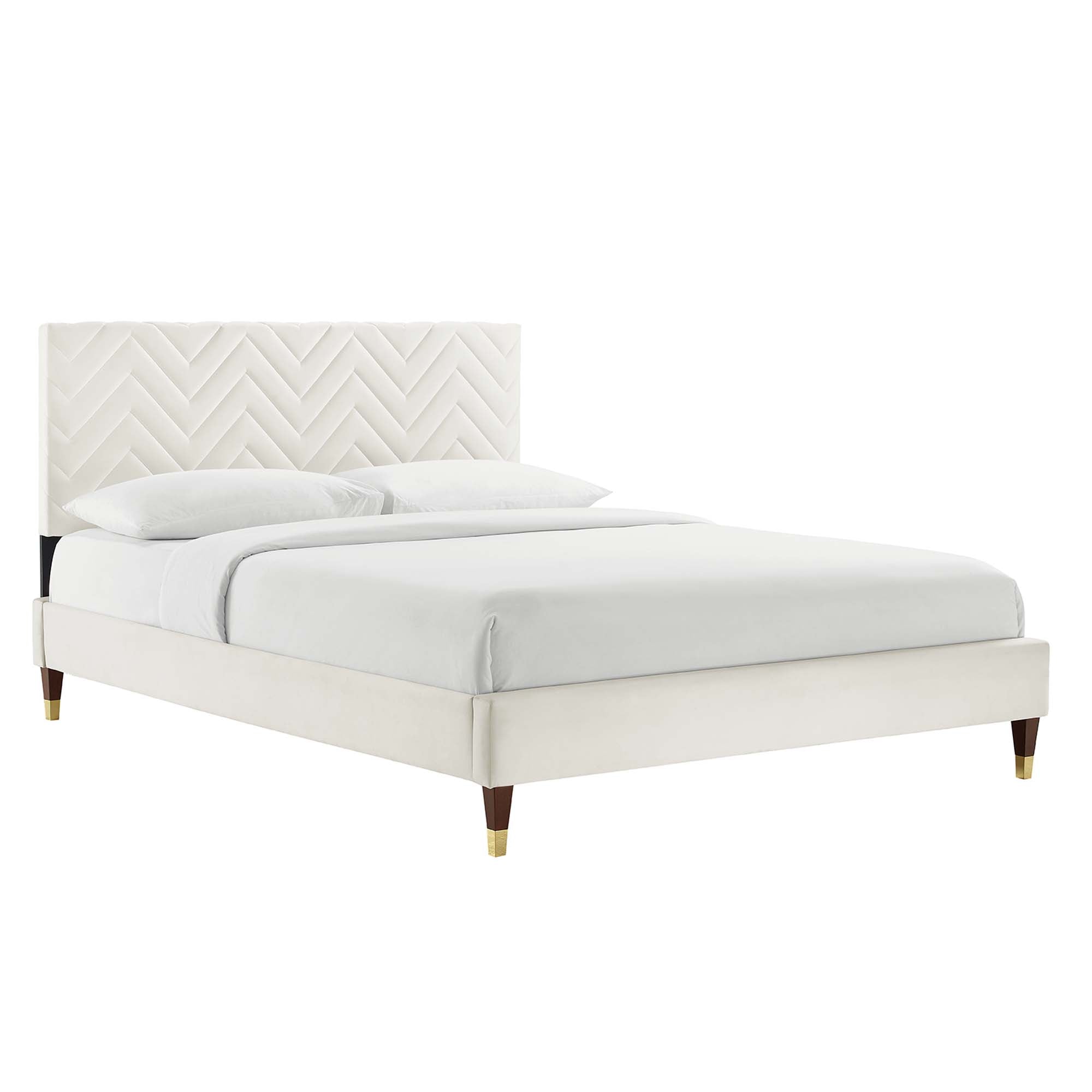 Zerina Twin Platform Bed - White (Copy) Denmark Home