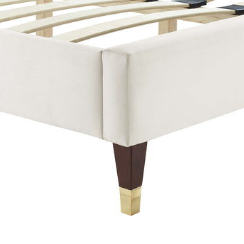 Zerina Queen Platform Bed - White Denmark Home