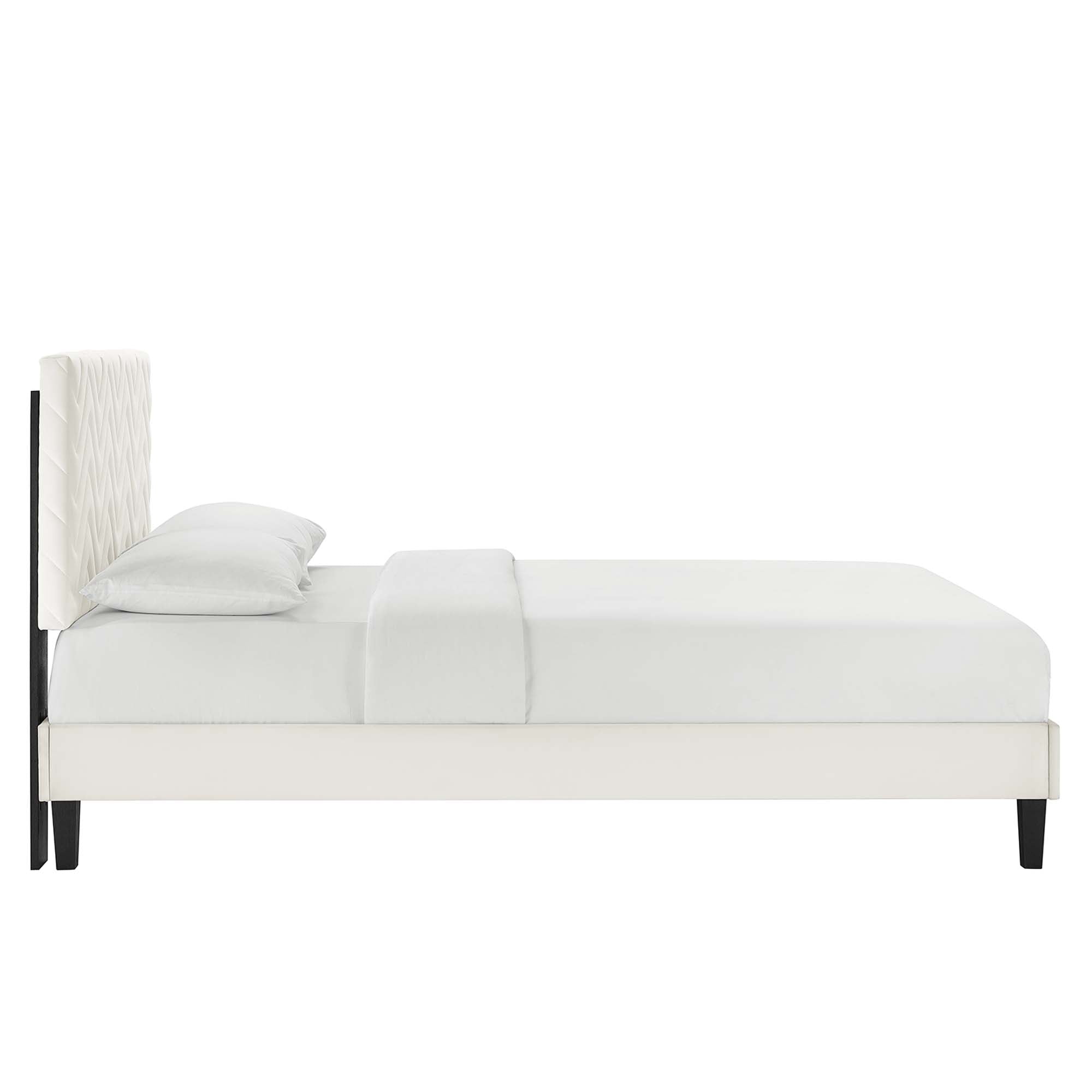Zerina Full Platform Bed - White Denmark Home