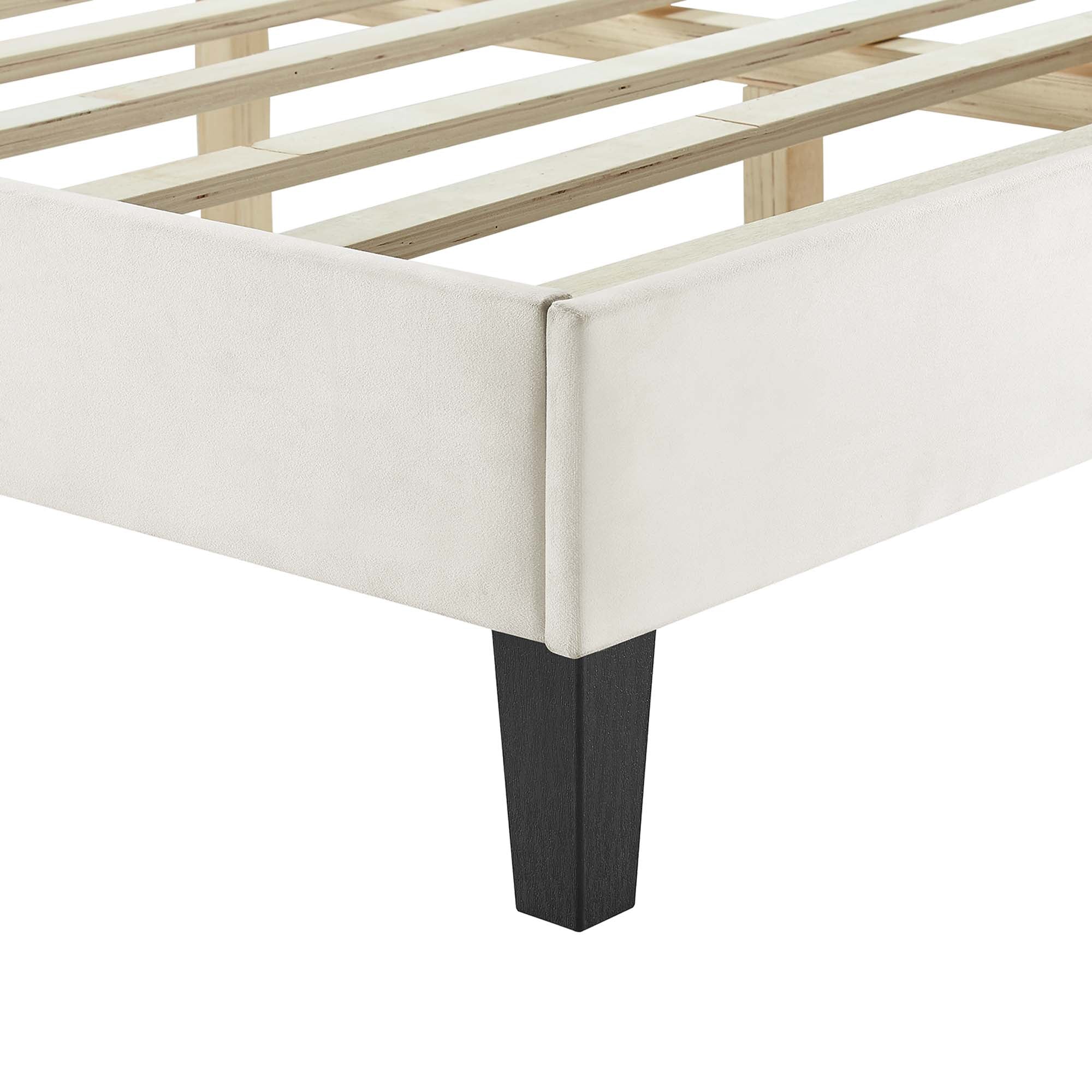 Zerina Full Platform Bed - White Denmark Home