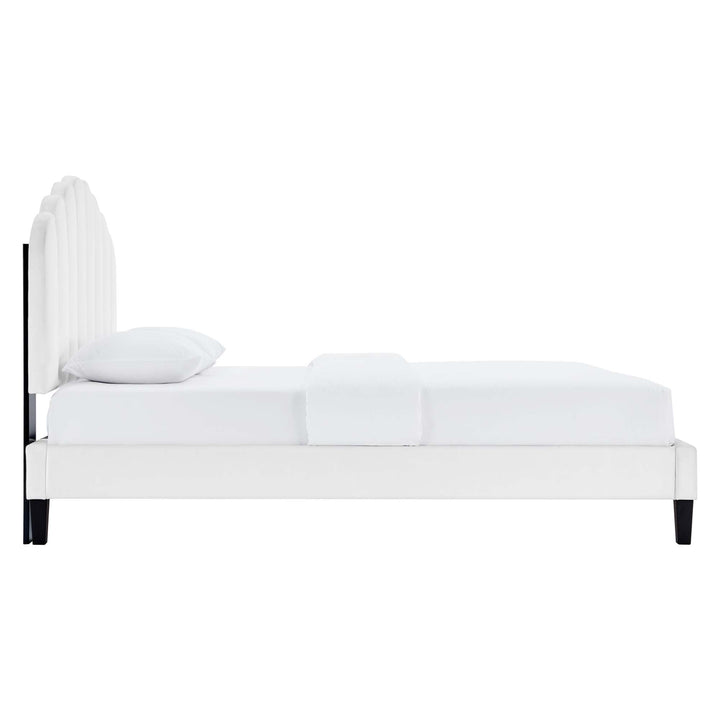 Elise Full Platform Bed - White Denmark Home