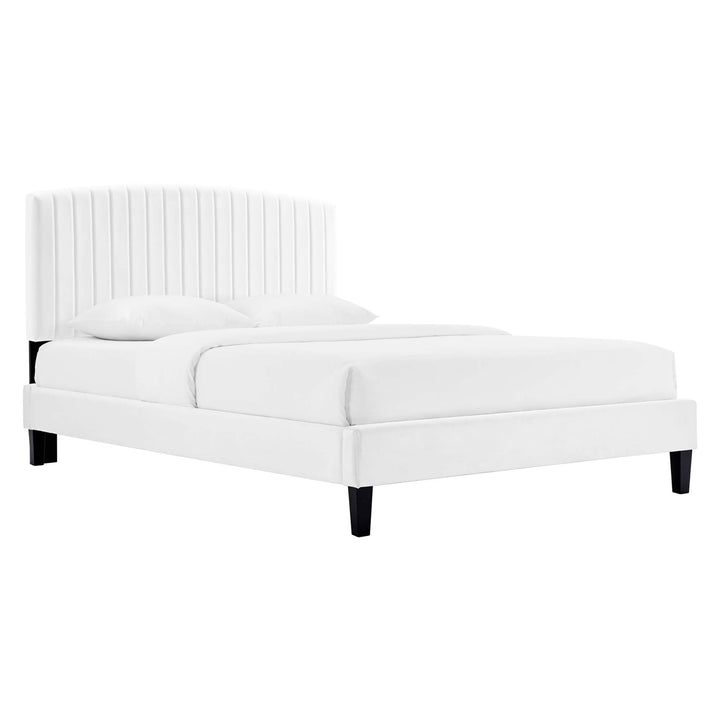 Valois Twin Platform Bed – White Denmark Home