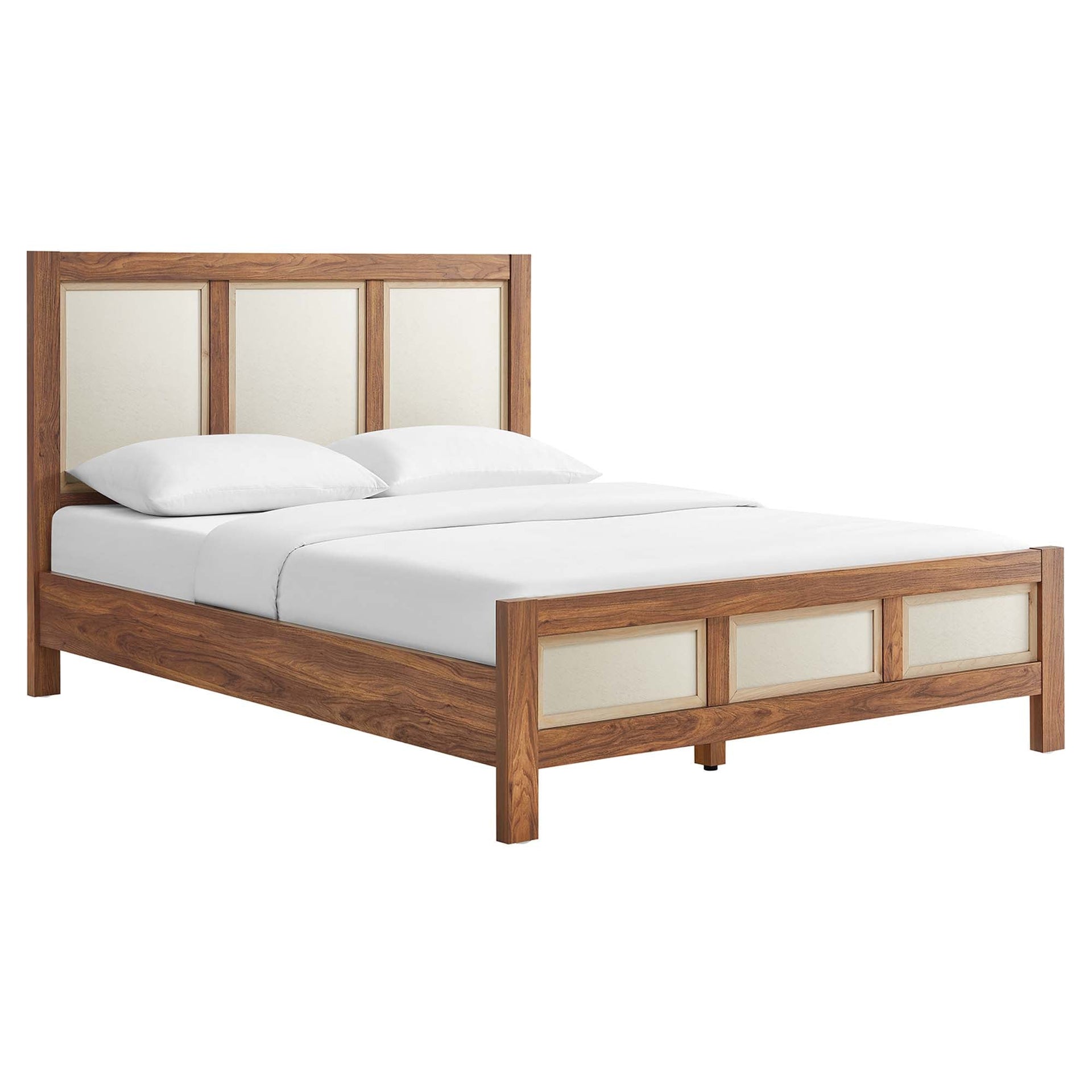 Tuck Queen Platform Bed - Walnut Denmark Home