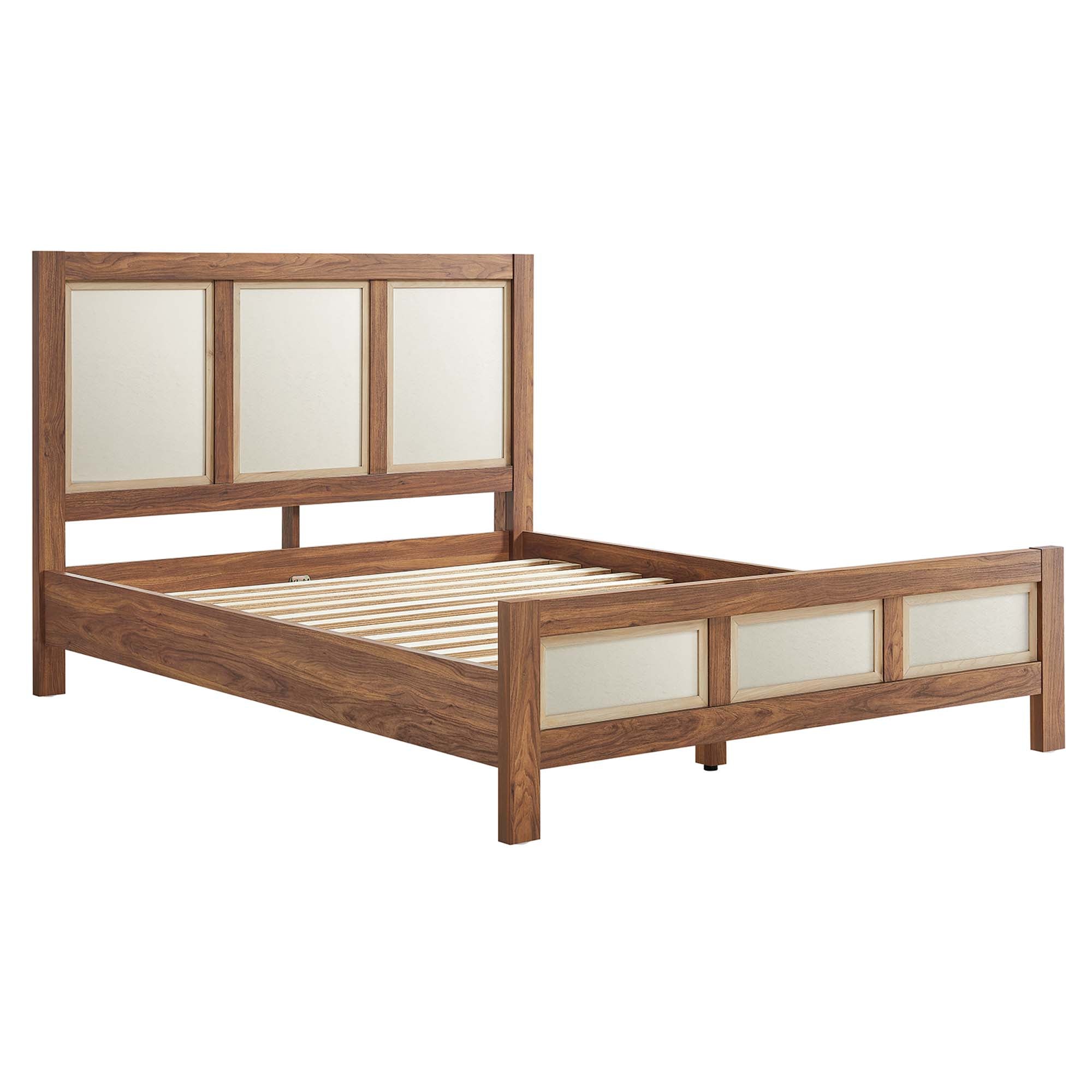 Tuck Queen Platform Bed - Walnut Denmark Home