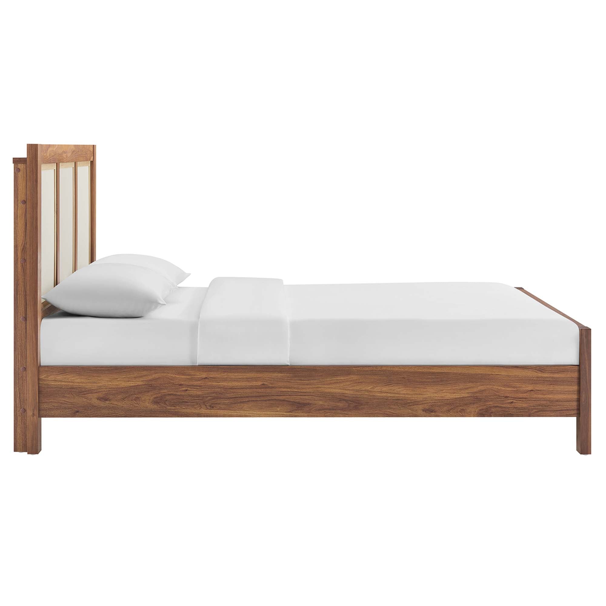 Tuck Queen Platform Bed - Walnut Denmark Home