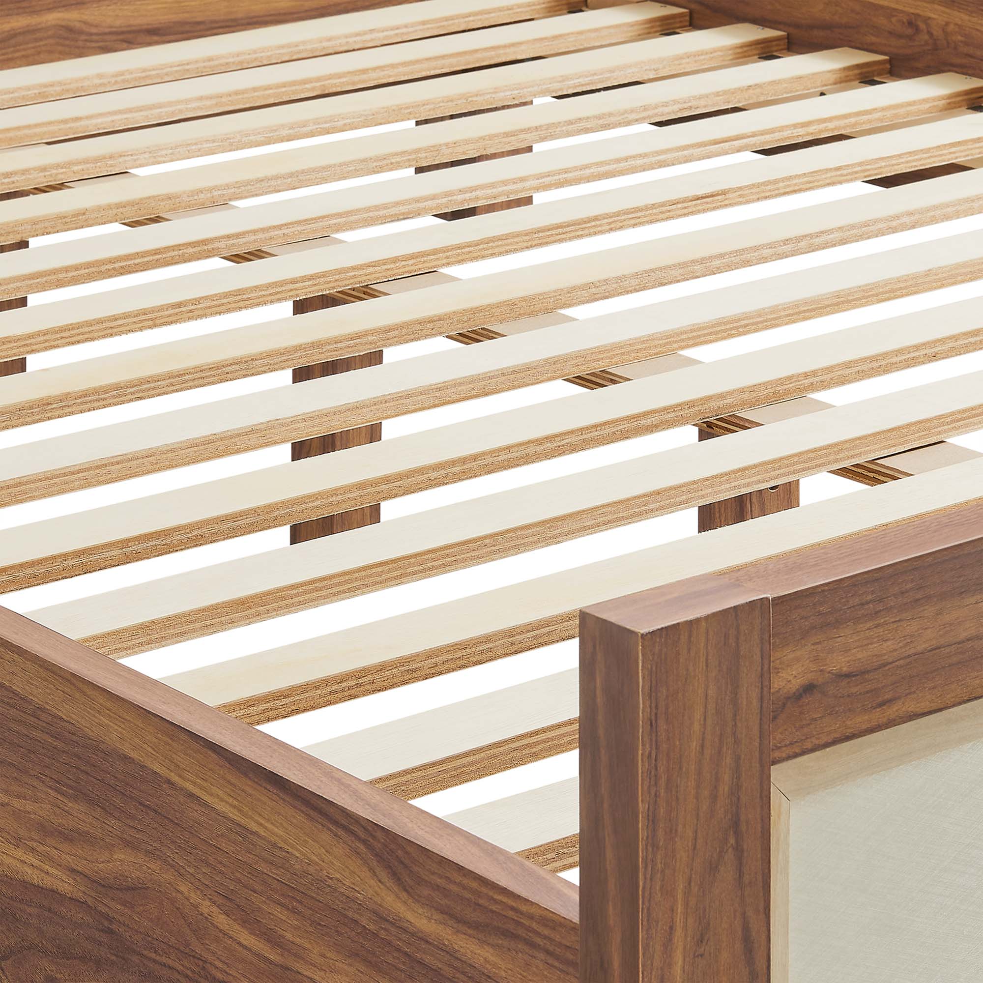 Tuck Queen Platform Bed - Walnut Denmark Home
