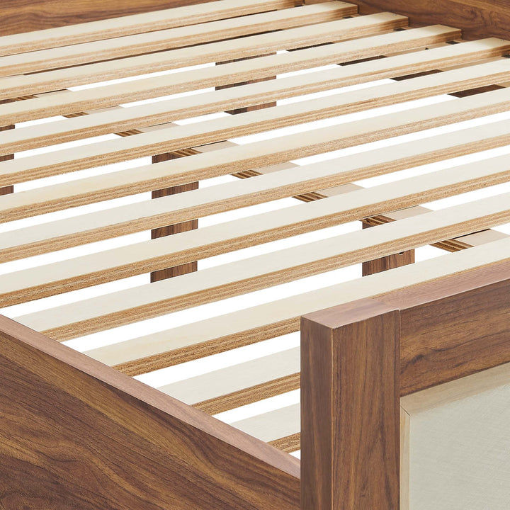 Tuck Queen Platform Bed - Walnut Denmark Home