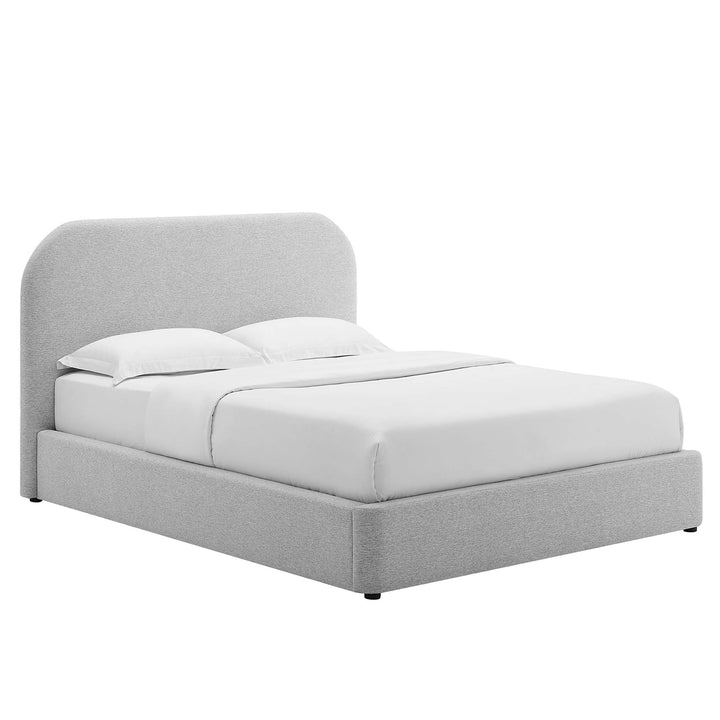 Elskov Twin Platform Bed - Heathered Weave Slate (Copy) Denmark Home