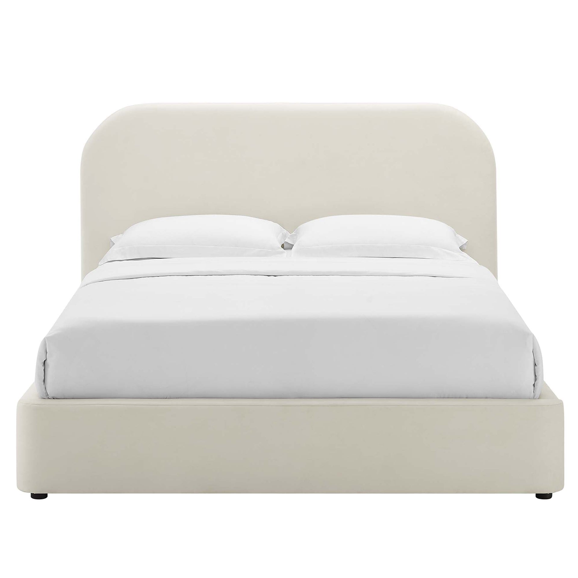 Elskov Performance Velvet Queen Platform Bed - Taupe (Copy) Denmark Home