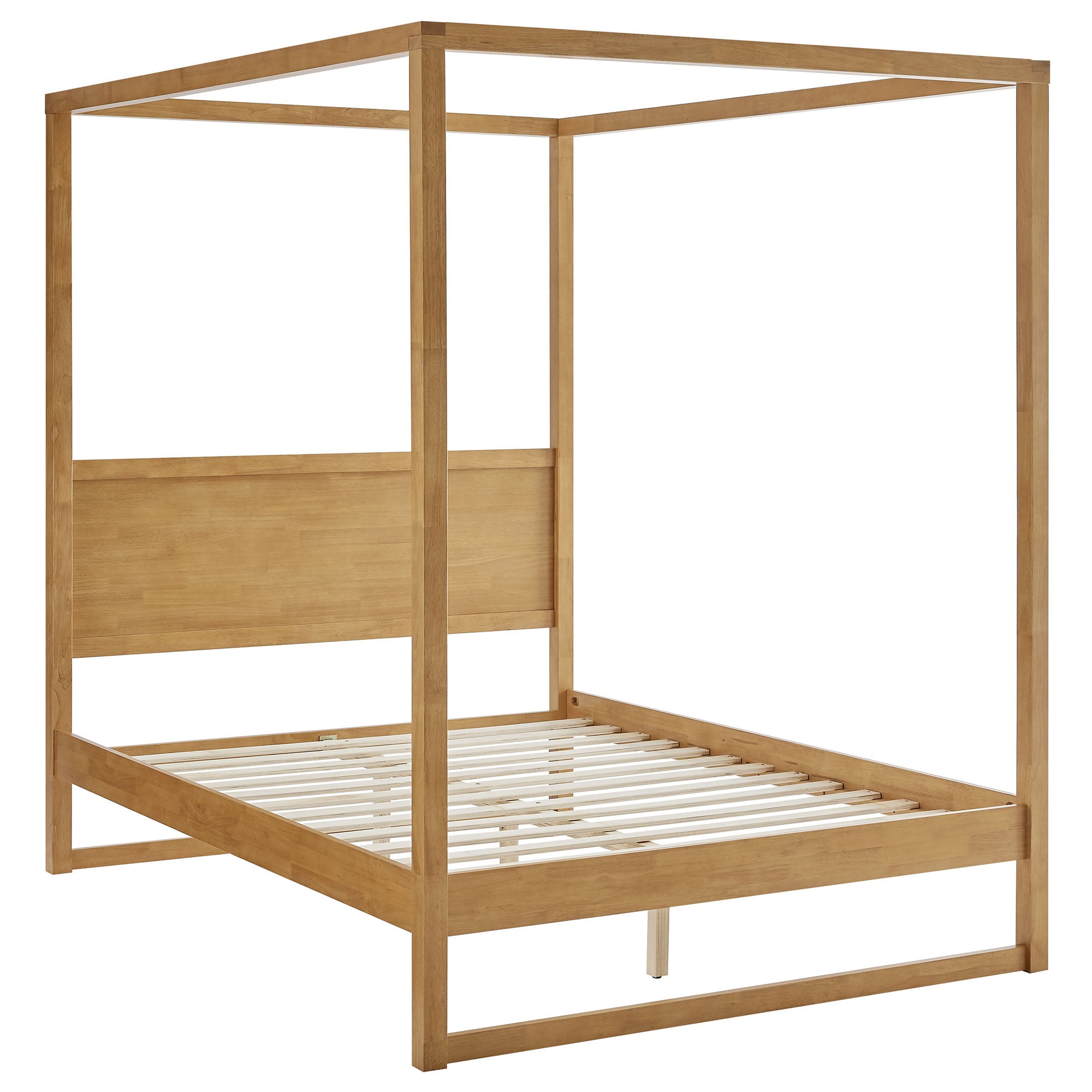 Skova Queen Canopy Bed – Oak Denmark Home