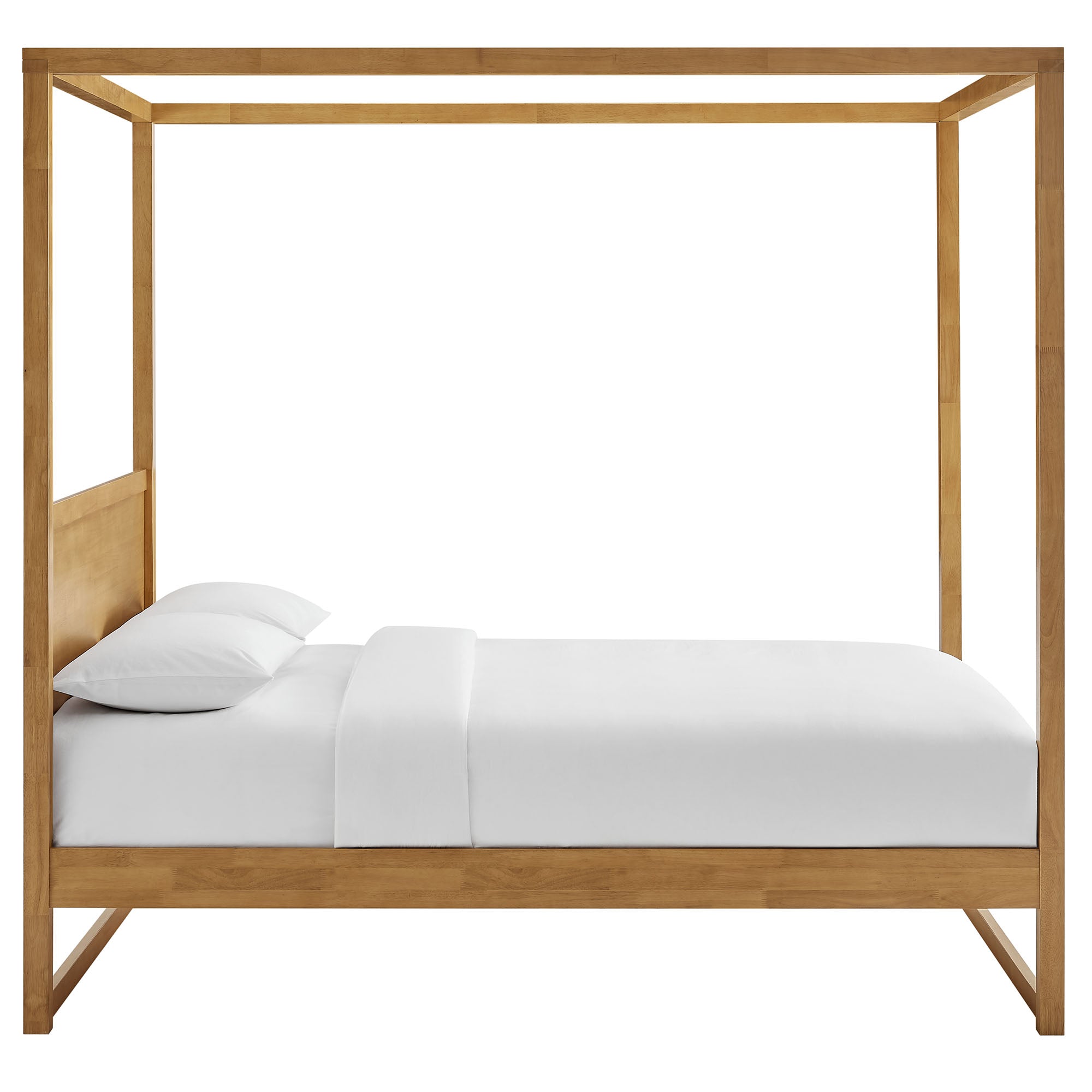 Skova Queen Canopy Bed – Oak Denmark Home