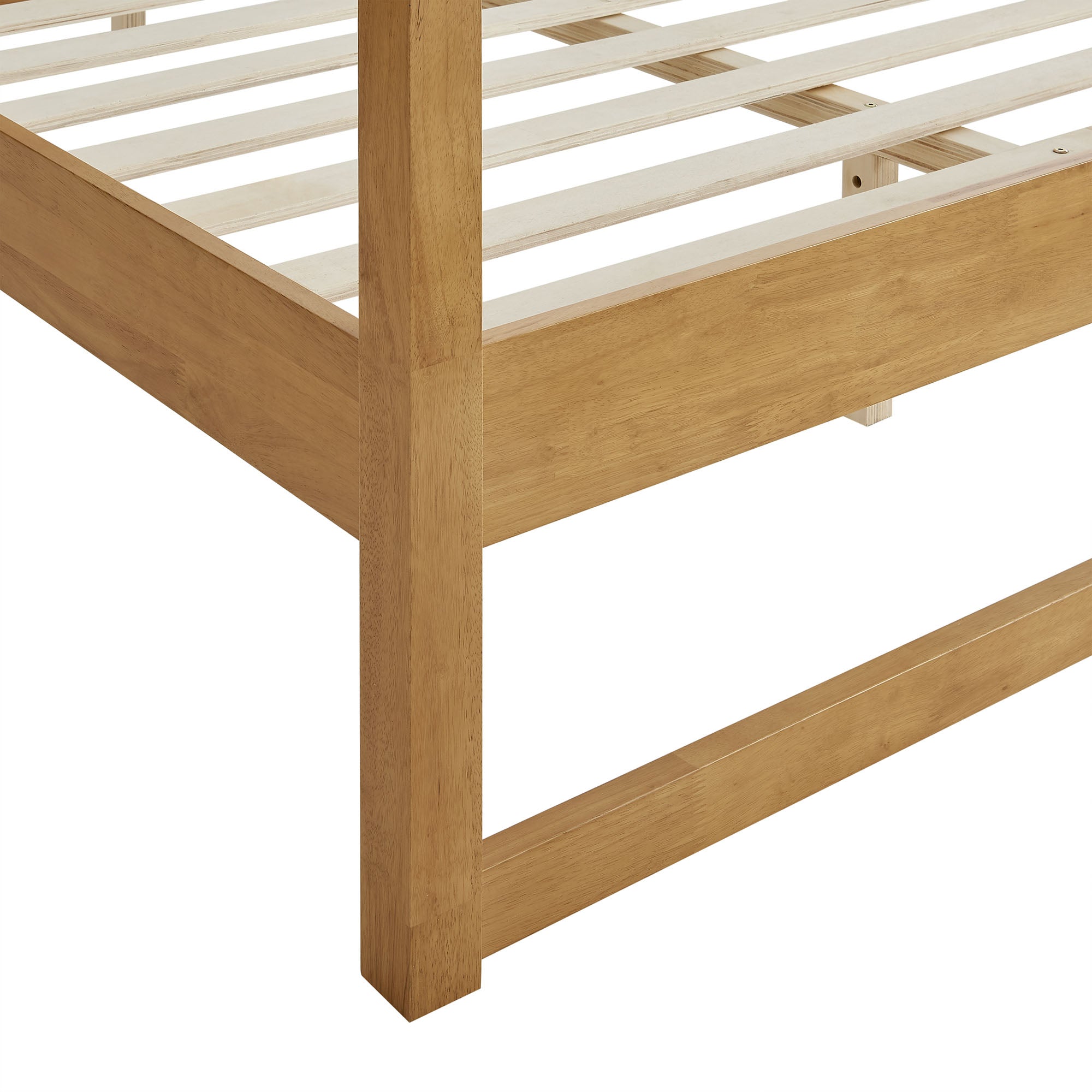Skova Queen Canopy Bed – Oak Denmark Home
