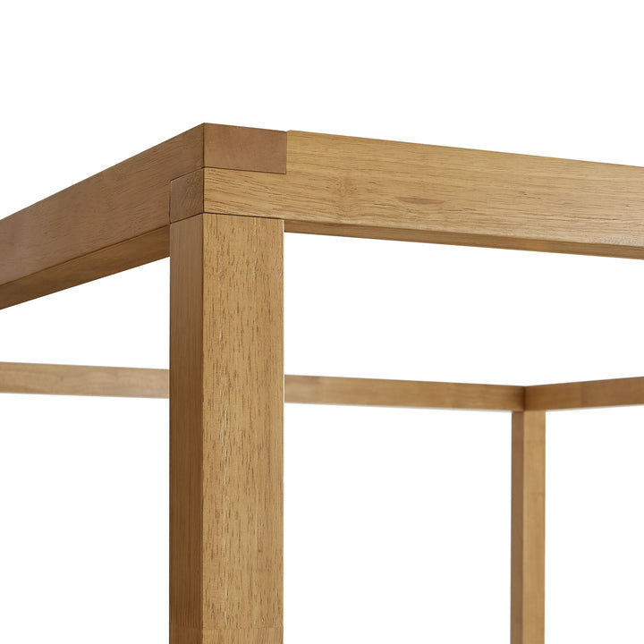 Skova Queen Canopy Bed – Oak Denmark Home