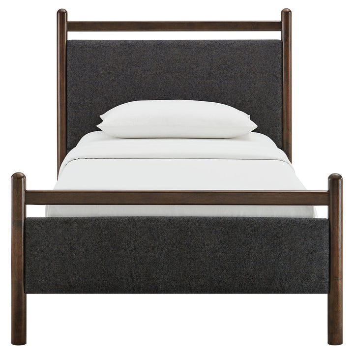 Fiona Twin Platform Bed  - Wenge Heathered Dark Gray Denmark Home